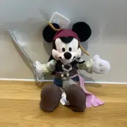 Disney Parks Plush Mickey Mouse Pirates of the Caribbean Captain Jack Sparrow