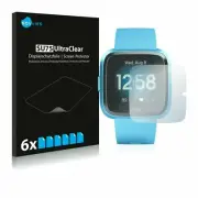 6x Transparent ULTRA Clear Screen Protector for Fitbit Versa Lite Edition