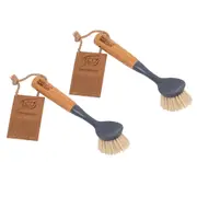 2x White Magic Eco Basics Reusable Dishwashing Brush Cleaner For Cookware Pan