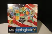 SPRINGBOK Puzzle - State Plates 1000 Piece NEW / FACTORY SEALED