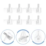 20 Pcs Shelves Support Nail Transparent Shelf Supports Wardrobe