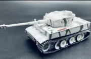 3R tiger 1 tank Snow painting 1/72 FINISHED MODEL TANK