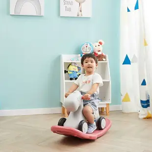 木馬兒童搖馬溜溜車二合一寶寶一周歲禮物兩用多功能小玩具搖搖車~免運 開發票