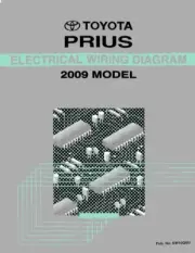 2009 Toyota Prius Wiring Diagrams Schematics Layout Factory OEM