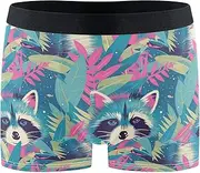 [FRODOTGV] Cute Raccoons Mens Boxer Brief Shorts Workout Underwear for Men Underware Boxer Para Hombre