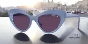 VOGUE VO5377S 29171A Opal Light Blue Dark Violet 52 mm Women's Sunglasses