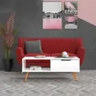 NNEVL Coffee Table High Gloss White 100x49.5x43 cm Chipboard