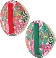GANAZONO 2pcs Triangle Makeup with Floral Design Soft Durable Sponges for Wet Dry Application for Foundation Concealer Chinese Aesthetic Use