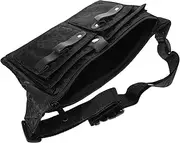 DECOMELODY Scissors Fanny Pack Barber Waist Bags Shears Bag for Barber Salon Barber Case Hairdressing Hair Stylist Tool Bag Professional Clippers for Barbers Barber Bag Hair Tool Black Canvas