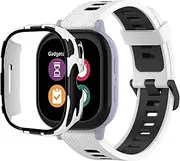 QHBAMD Compatible for Gizmo Watch 3 Watch Band with PC Case, Soft Silicone Breathable Strap for Gizmo 3