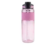 Oasis Tritan Sports Bottle with Sipper and Straw 1 Litre - Pink Berry