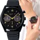 agnes b. 法式簡約 太陽能計時腕錶 男錶 黑色 手錶-VR42-KBK0SD/BZ5013X1