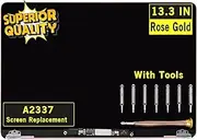 [GBOLE] Screen Replacement for MacBook Air A2337 M1 2020 Year EMC 3598 Retina Display LCD Screen Full Assembly Complete Top Assembly 13.3" 2560x1600 (Gold)