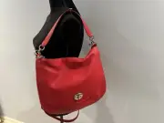 Coach Turnlock Hobo 36762 in True Red Pebble Leather, crossbody, NWT