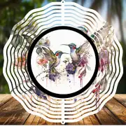 Hummingbird #7, Wind Spinners 8" Sublimated, High Quality Aluminum (ws173)