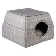 Lexi & Me Cat Cave Mist Grey Check