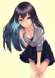Anime cleavage see through clothing simple wet bra open Playmat Gaming Mat