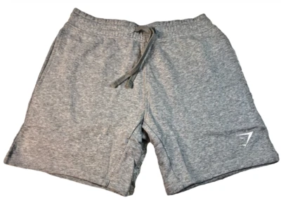 Gymshark Men's Small 7" Inseam Crest Shorts Gym Athletic Light Grey Marl