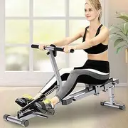JJoias Portable Folding Rowing Machine, Upgraded Mini Rowing Machine for Home Gym Cardio with LCD Display