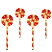 NNETM Luminous Lollipops: Festive Christmas Garden Lights Set