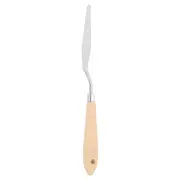 No.11 16mm Stainless Steel Palette Knife with Wood Handle, Brown