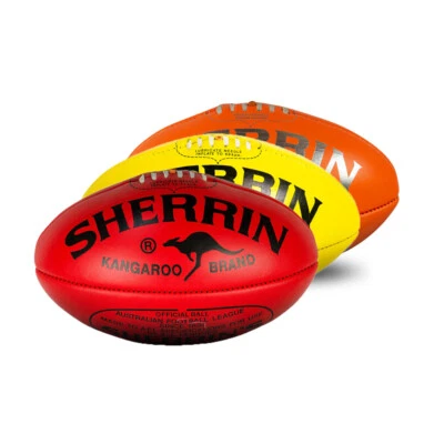 Sherrin Kangaroo Brand KB Game Football - Size 5 Aussie Rules Football