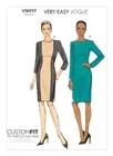 VOGUE SEWING PATTERN 9017 MISSES 6-14 EASY FITTED KNIT DRESS W/ SEAM DETAIL