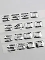 3d Abs Chrome Letters Car Sticker Rear Trunk Badge S320 S400 S500 S600 4matic Emblem Logo For Mercedes W221 W222 Accessories Yalo