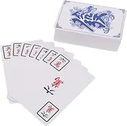 Totority Mahjong Game Mahjong Card 1 Set of Travel Table Game Props for Parties