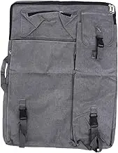 1Pc Art Portfolio Backpack Case with Shoulder Straps Durable Canvas Drawing Board Bag for Artists Painters and Students Multifunctional Storage for Art Supplies