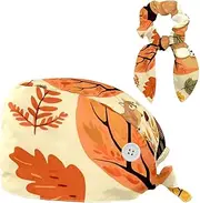 [YTYVAGT] Scrub Caps Women,Scrub Hats Suitable for Women,Animal Pattern Forest Cartoon