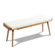 MIUZ Dining Living Room Bench Kitchen Entryway Bedroom Solid Timber American White Oak Wood
