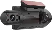 Car DVR Interior Rear View Camera 2 Lens DashCam Reverse Dash Cam Driving Video Recorder 1080P 3 inch Display IPS Accessories