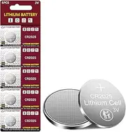 [YIMORNY] 5PC CR2025 3V Lithium Battery Coin Cell 3V Button Battery Long Lasting CR 2025 Compliant with Coin Battery Safety Standards 2020