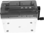 KICHOUSE Manual Shredder Whiteboard Wheel Accessories Decor Electric Document Shredder Desk Organizer Manual Risers Trimmer White Board Toolkit Supplies Stand Clip Tool Nut Basket Abs Black