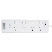 HPM 4 Outlet Surge Powerboard with A and C USB Ports