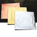 100 SHEETS GOLD SILVER COPPER LEAF FOIL PAPER GILDING ART CR