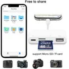 High-Speed Transfer For iPhone to SD/TF Card Reader with Charging Port Adapter