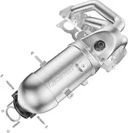 Catalytic Converter Compatible with 2002 2003 2004 2005 2006 Toyota Camry, Toyota Solara 2.4L l4 Catalytic Convertor (EPA Compliant)