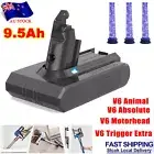9500mAh For Dyson V6 Battery Animal DC58 DC59 DC61 DC62 SV03 SV04 DC72 / Filters