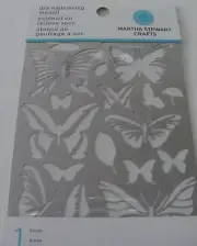 NEW SEALED Martha Stewart Dry Embossing Stencils Butterfly Glossary 42-03003