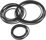 COMNESTBI 40Pcs Durable Recorder Rubber Belts for Cassette Tape Player Mixed Replacement Belts for Tape Deck Maintenance and Repair