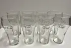 (8) Vintage COCA COLA 12 oz GLASSES ENJOY Coke BELL SHAPED FOUNTAIN Tumblers 5"
