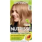 Garnier Nutrisse Nourishing Hair Color Creme, 80 Medium Natural Blonde