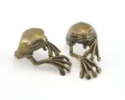 Frog Adjustable Ring Antique Bronze Plated Brass 20mm 10.5US size