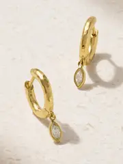 [Octavia Elizabeth] Octavia Elizabeth - + Net Sustain Micro Gabby 18-karat Recycled Gold Diamond Hoop Earrings - One size One size Gold