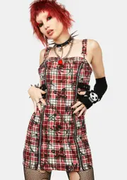[Current Mood] Lust Or Envy Plaid Mini Dress