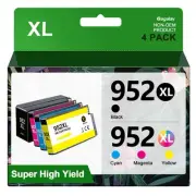 952XL Ink Cartridges Combo Pack Latest Upgrade Replacement for HP 952 952 XL ...