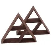 2-piece Set Of Triangular Wall Racks Bookshelves Overseas Warehouses
