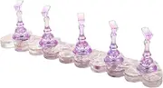 WRITWAA Nail Art Practice Stand For Beginners: Fake Nail Holder With Realistic Texture Portable Manicure Training Tool For Home Or Salon Use